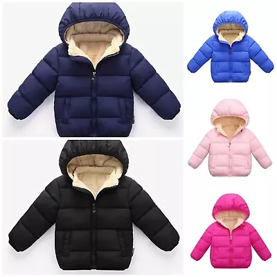 Buy Baby Children Winter School Thick Fleece Warm Outerwear Coat Jacket Boys Girls • 19.99£