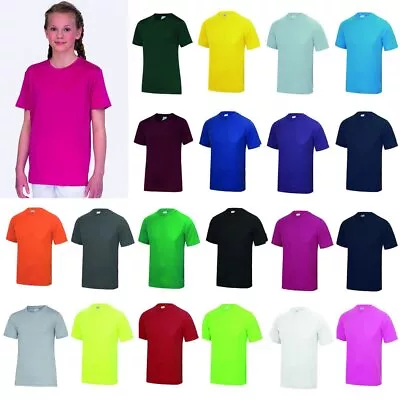 Buy AWDis Just Cool Kids Cool T-Shirt - Boys/Girls Polyester Sports/Football/P.E Tee • 5.59£