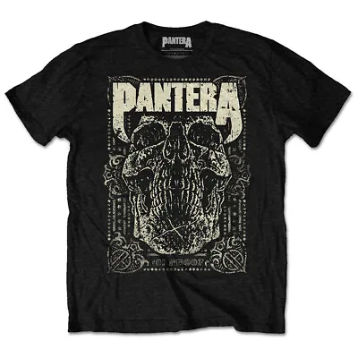 Buy Pantera T-Shirt 101 Proof Skull Rock Band Official Black New • 14.95£