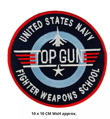 Buy Top Gun Video Game Sky Blue Embroidered Sew/Iron On Patch Badge Jacket/JeansN-44 • 2.09£