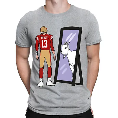 Buy Brock Purdy Mirror Goat 49ers Football Player Sport Lovers Mens T-Shirts #DGV • 9.99£