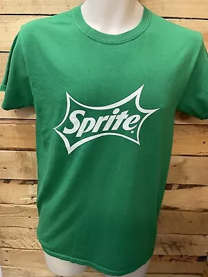 Buy Men’s SPRITE Tshirt Green White Logo 100% Cotton Size S • 5.50£