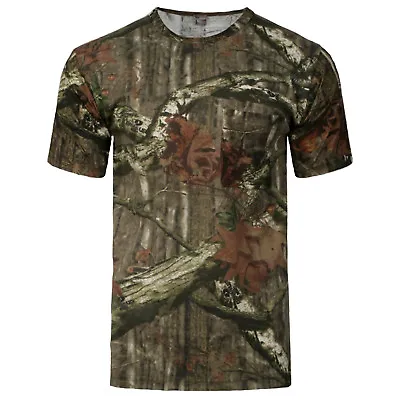Buy Men's Jungle Camouflage Realtree Camo Long Short Sleeve Shirt TShirt Top Vest • 8.99£