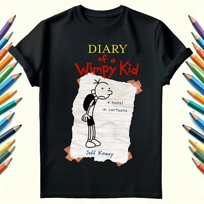 Buy Diary Of A Wimpy Kid World Book Day T-Shirt Comic Story A Novel In Cartoon#V#WBD • 9.99£