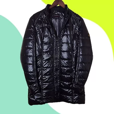 Buy Vintage Refrigiwear Puffer Coat Jacket Womens Long XL Black • 85£