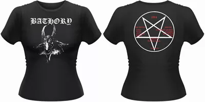 Buy Bathory Goat Girls Skinnyfit T-shirt Large Metal Rock Thrash Death • 12£