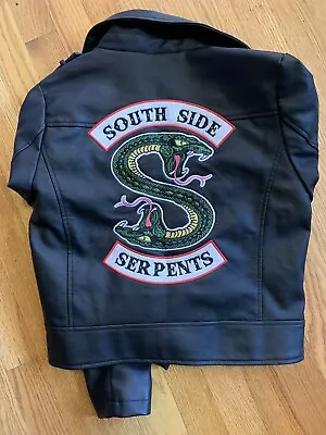 Buy Riverdale South Side Serpents Womens Size S Motorcycle Faux Leather Jacket • 24.12£