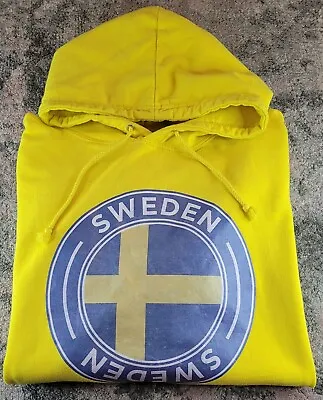 Buy Sweden Football Soccer Just Hoods Country Logo Sweatshirt Jumper Size XL • 14.99£