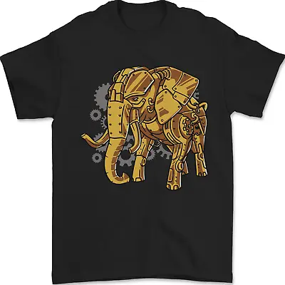 Buy A Steampunk Elephant Mens T-Shirt 100% Cotton • 10.48£