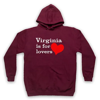 Buy Virginia Is For Lovers Slogan American State Phrase Unisex Adults Hoodie • 27.99£