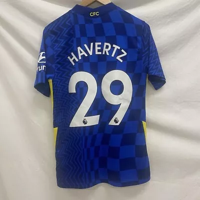 Buy Chelsea 21/22 Home Football Shirt Kai Havertz Nike Authentic Size Small  • 0.99£