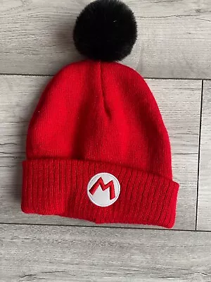 Buy Super Mario Children Kids Woolly Hat Winter Christmas 5-9 Years Boys Clothing • 15.99£