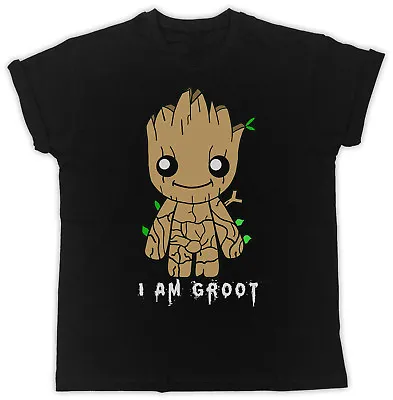 Buy Cool I Am Groot Movie Poster Funny Black Unisex Tshirt • 12.99£