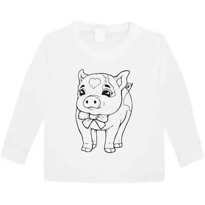 Buy 'piglet' Children's / Kid's Long Sleeve Cotton T-Shirts (KL038613) • 9.99£