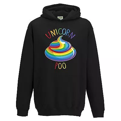 Buy Unicorn Poo Hoodie Kids Children Multi Coloured Rainbow 1-13yrs • 17.99£