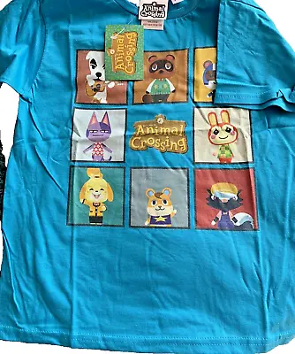 Buy Animal Crossing T-Shirt Blue 100% Cotton Official Age 10 (9-10) New With Tags • 7.99£