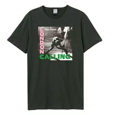 Buy Clash - London Calling Amplified Vintage Charcoal T Shirt • 23.45£