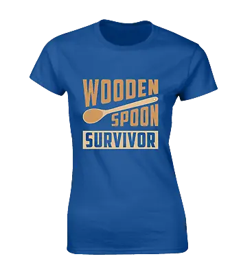 Buy Wooden Spoon Survivor Ladies T Shirt Funny Joke Retro Design Top Classic New • 7.99£