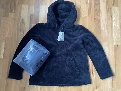 Buy Women’s Supersoft Black Teddy Fleece Hoodies, Size M, X2 • 30£