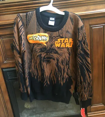 Buy Disney STAR WARS CHEWBACCA SWEATER Christmas Youth Size Large  NWT Free Shipping • 10.46£