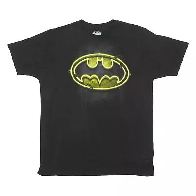 Buy BATMAN Mens T-Shirt Black USA L • 11.99£