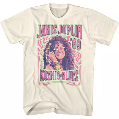 Buy Janis Joplin 1969 Kozmic Blues Men's T Shirt Rock & Soul Music Merch • 47.95£