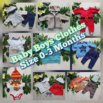 Buy PART#1 Baby Boys Make Build Your Own Bundle Job Lot Size 0-3 Months Set Outfit • 2.75£