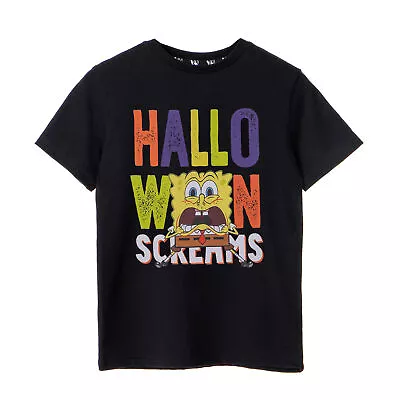 Buy SpongeBob SquarePants Childrens/Kids Halloween Screams T-Shirt NS7736 • 14.59£