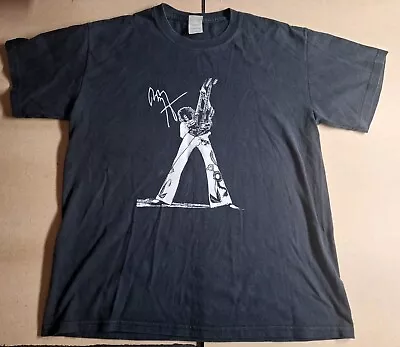 Buy Jimmy Page T-Shirt Mens Size L Black Short Sleeve Led Zeppelin Guitar Graphic • 8£