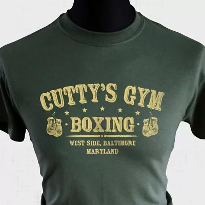 Buy Cuttys Gym T Shirt Boxing The Wire TV Sport Green • 13.99£