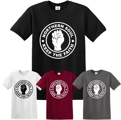 Buy NORTHERN SOUL T-Shirt Keep The Faith Dance Motown MOD Scooter Music Mens Ladies  • 10.99£