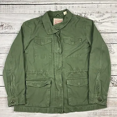 Buy Levi’s Twill M-65 Field Jacket Womens SZ L Military Army Vintage D2 Fatigue Coat • 37.79£