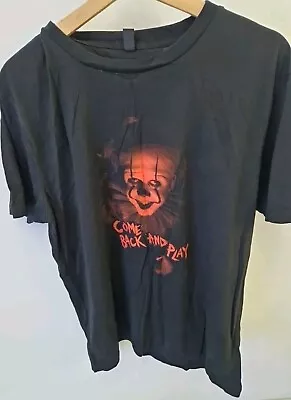 Buy It Chapter Two Come Back And Play Pennywise T Shirt Large Black Horror  • 9.99£