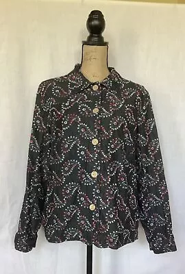 Buy Coldwater Creek*Women’s Embroidered Paisley Denim Shirt/Jacket*Size L • 16.28£
