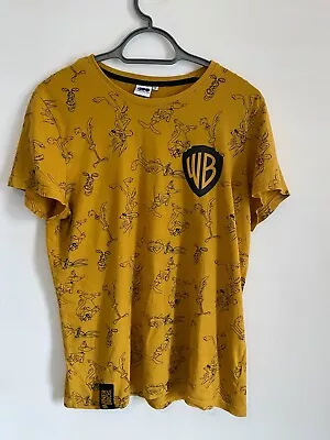 Buy Warner Bros Mens Medium Graphic T Shirt Mustard Looney Tunes. • 5.50£