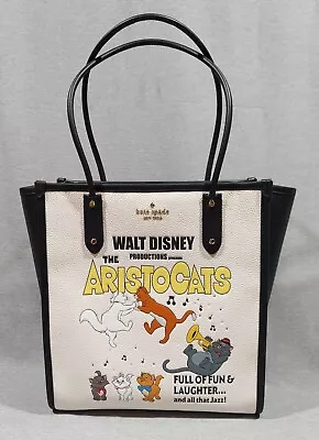 Buy NWT Kate Spade X Disney Aristocats Cats Ella North South Tote Bag Large LIMITED • 321.11£