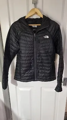 Buy The North Face Quilted Hooded Jacket Black Size M Vgc 20 Inch Pit To Pit • 40£