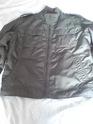 Buy Marks And Spencer Autograph Dark Khaki Jacket Size Large Mens Bomber • 5.50£