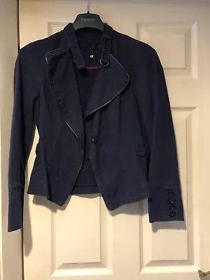 Buy Debenhams John Rocha Denim Style Jacket Size 14, Navy, Long Sleeve, Cotton • 18.50£