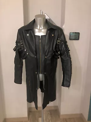 Buy Pretty Coat Black Leather Gothic Matrix Leather Addicts Size XXL New • 140.20£
