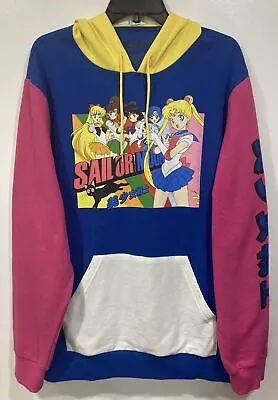 Buy Sailor Moon Colorblock Hoodie Sweatshirt Size XL Box Lunch Exclusive • 47.35£