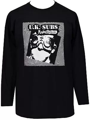 Buy UK Subs Men's Punk Long Sleeve T-Shirt Charlie Harper Punk Essentials 1977 70's • 22.95£