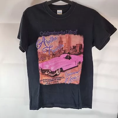 Buy Aretha Franklin Memorial T Shirt - Size Small - Music - Soul - Rare - American • 19.99£