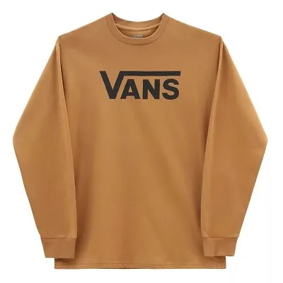 Buy Vans Mens Classic Long Sleeve T-Shirt / Brown / RRP £37 • 17£