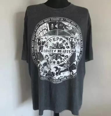 Buy Beatles T-shirt Sgt Peppers Lonely Hearts Club  Tshirt Grey Flash Back Size XL • 25£