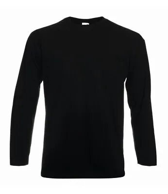 Buy FOTL Mens Valueweight Long Full Sleeve T-Shirt Casual Tee Shirt Plain TOP S-5XL • 7.08£