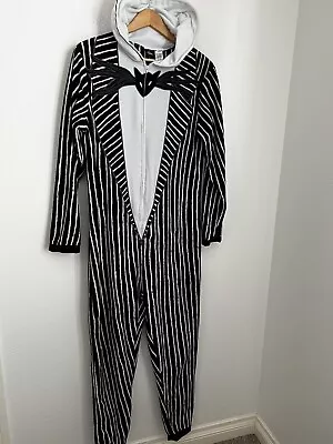 Buy Nightmare Before Christmas Jack Skellington Union Suit Pajamas Size S Costume • 27.04£