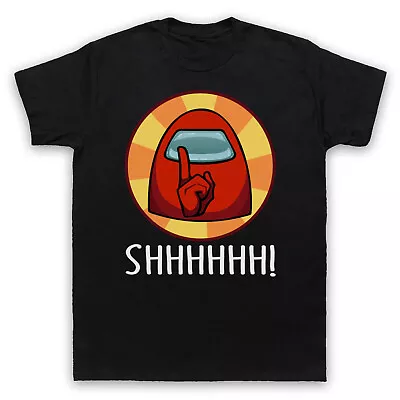 Buy Among Us Shhhhh! Imposter Online Computer Game Killer Mens & Womens T-shirt • 17.99£