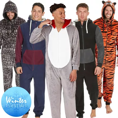 Buy Mens All In One Mens All In One Pyjamas Mens Fleece All In One Mens Pyjamas • 29.97£
