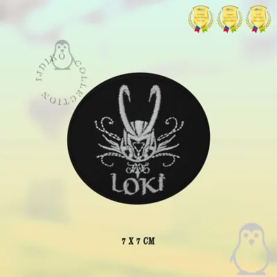 Buy LOKI Superhero Logo Patch Embroidered Iron On Sew On Patch Badge For Clothes • 2.39£